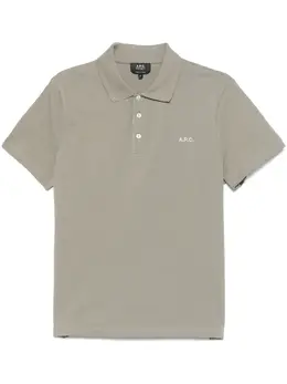 A.P.C.: Поло цвета хаки 