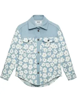 MSGM: Рубашка с растительным принтом 
