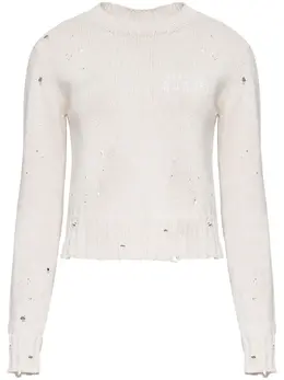 MM6 Maison Margiela: Белый свитер 