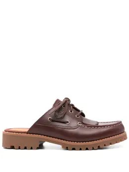 Timberland: Красные сабо 