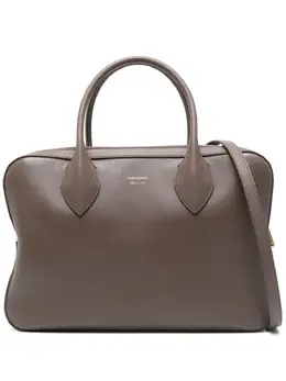 Ferragamo: Коричневая сумка-шоппер 