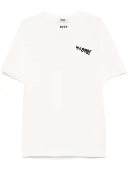 MSGM: Белая футболка 