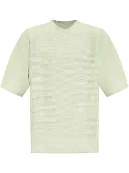 Homme Plissé Issey Miyake: Зелёная футболка 