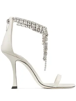 Jimmy Choo: Белые сандалии 
