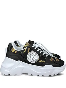 Versace Jeans Couture: Чёрные кроссовки 