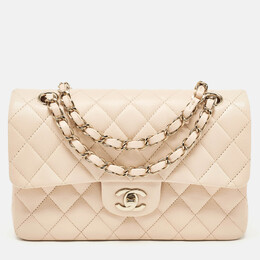 Chanel: Бежевая сумка 