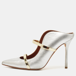 Malone Souliers: Серебристые сабо 