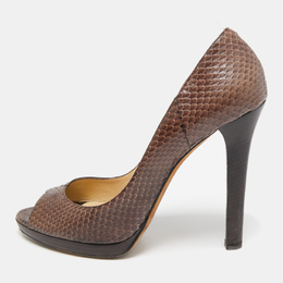Jimmy Choo: Коричневые босоножки 
