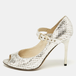 Jimmy Choo: Серебристые туфли 
