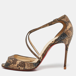 Christian Louboutin: Двухцветные сандалии 