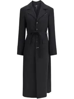MM6 Maison Margiela: Чёрное пальто 