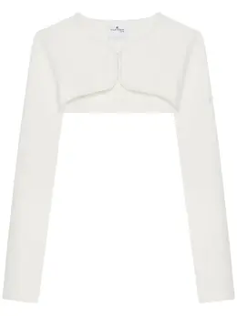 Courrèges: Белый кардиган 