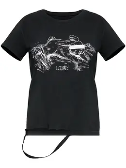MM6 Maison Margiela: Футболка с принтом 