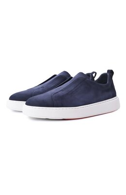 Santoni: Синие кеды  Cleanic