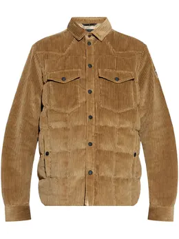Moncler Grenoble: Бежевая куртка 