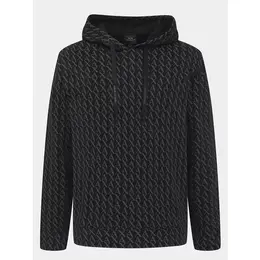 Armani Exchange: Чёрная толстовка 