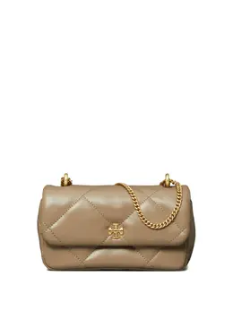 Tory Burch: Бежевая сумка через плечо  Kira