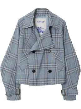 Burberry: Голубая куртка 