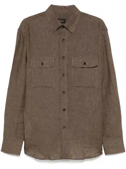 Brioni: Льняная рубашка 