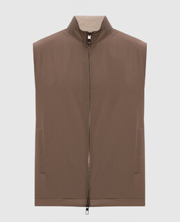 Loro Piana: Коричневый жилет 