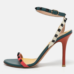 Valentino: Многоцветные сандалии  Rockstud