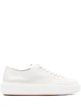 Santoni: Белые кроссовки 