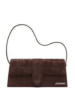 Jacquemus: Коричневая сумка  Le Bambino Long