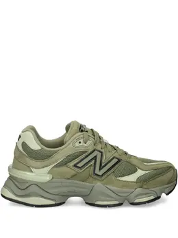 New Balance: Зелёные кроссовки  9060