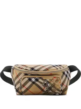 Burberry: Коричневая поясная сумка  Belt