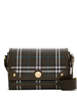 Burberry: Коричневая сумка через плечо 