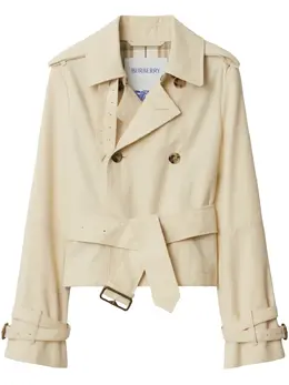 Burberry: Бежевая куртка 