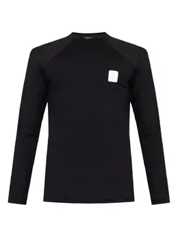 Balmain: Чёрная футболка 