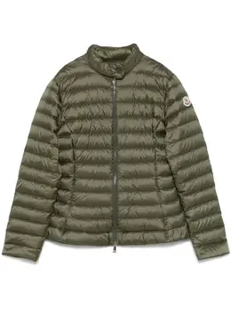 Moncler: Зелёная куртка 