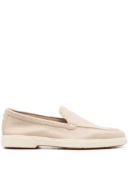 Santoni: Розовые лоферы 