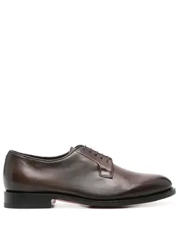 Santoni: Коричневые туфли  Derby