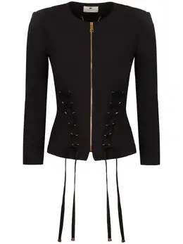 Elisabetta Franchi: Чёрная куртка 