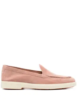Santoni: Розовые лоферы 