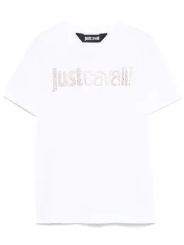 Just Cavalli: Белая футболка 