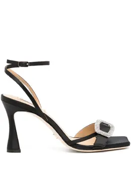 Badgley Mischka: Чёрные сандалии 