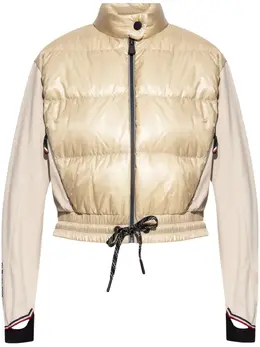 Moncler Grenoble: Бежевая куртка 
