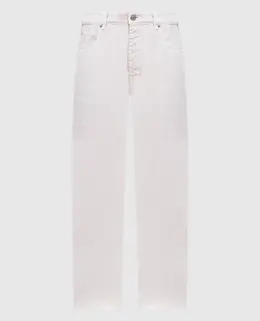 Balenciaga: Бежевые джинсы 