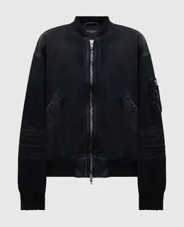 Balenciaga: Чёрная куртка 
