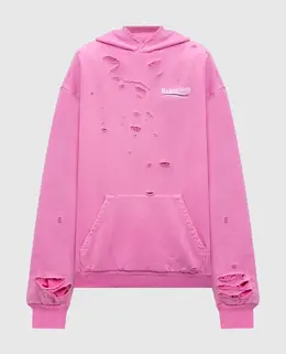 Balenciaga: Розовая толстовка 