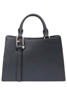 FURLA: Чёрная сумка 