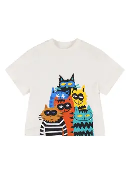 STELLA MCCARTNEY KIDS: Хлопковая футболка 