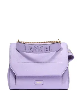 Lancel: Фиолетовая сумка через плечо 
