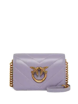 PINKO: Фиолетовая сумка через плечо  Love