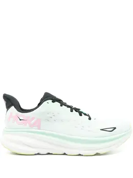 HOKA: Зелёные кроссовки 