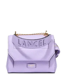 Lancel: Фиолетовая сумка через плечо 