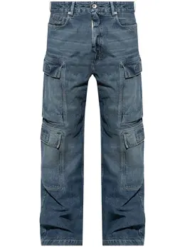Rick Owens DRKSHDW: Голубые джинсы 